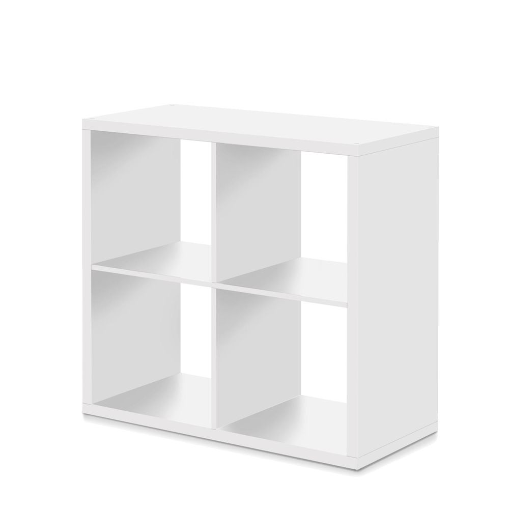 IDEA nábytok Knižnica MAX 4 kocka biela
